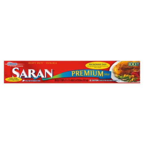 Saran Wrap, Heavy Duty, Premium, 100 Square Feet