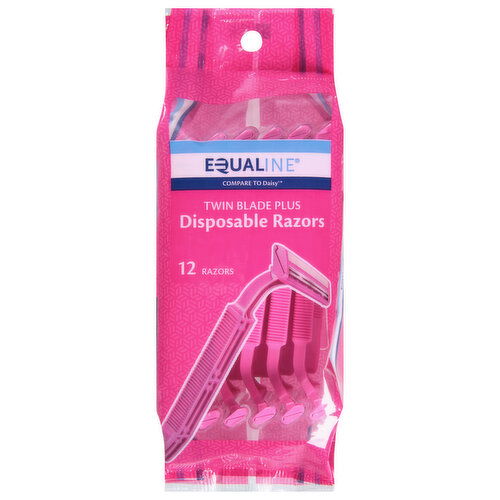 Equaline Disposable Razors, Twin Blade Plus