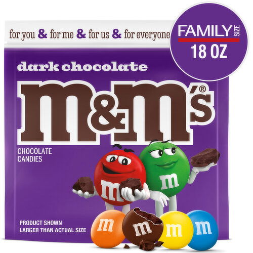 M&M'S M&M'S Dark Chocolate Candy Resealable Bag