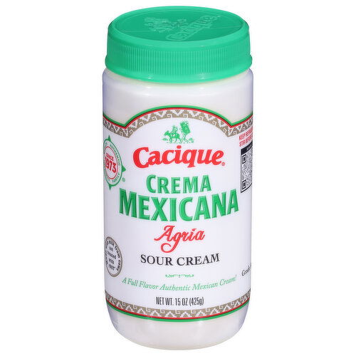 Cacique Sour Cream, Agria, Crema Mexicana