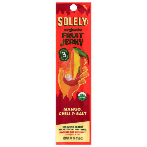 Solely Organic Mango, Chili & Salt Fruit Jerky