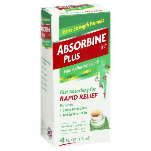 Absorbine Jr. Pain Relieving Liquid, Extra Strength Formula