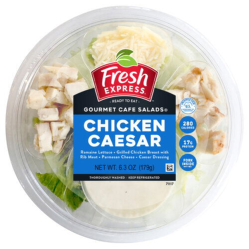 Fresh Express Gourmet Cafe Salads Chicken Caeser Salad