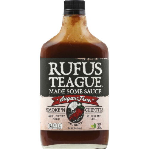 Rufus Teague Bbq Sauce, Sugar-Free, Smoke 'N Chipotle