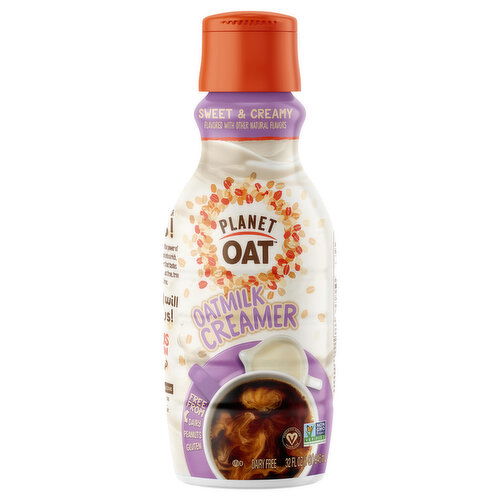 Planet Oat Oatmilk Creamer, Dairy Free, Sweet & Creamy