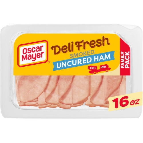 Oscar Mayer Smoked Uncured Ham Sliced Lunch Meat Family Size