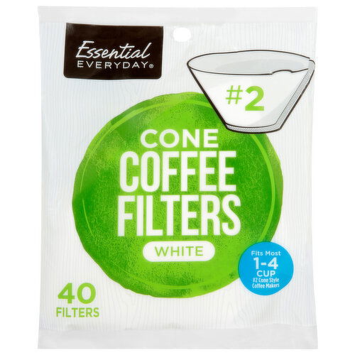 Essential Everyday White Cone Coffee Filters