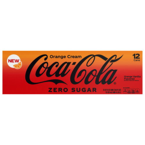 Coca-Cola Zero Sugar  Orange Cream Soda