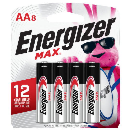 Energizer Max Batteries, Alkaline, AA