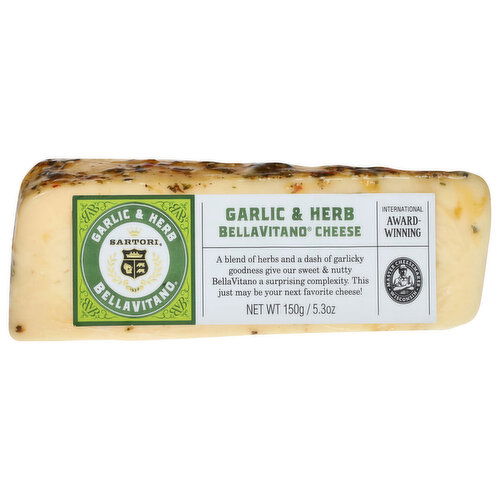 Sartori BellaVitano Cheese, Garlic & Herb