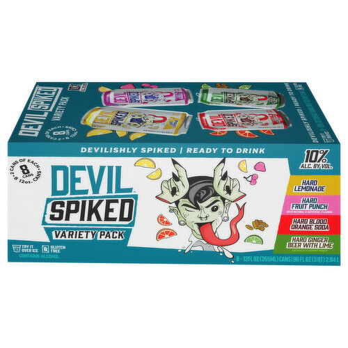 Devil Spiked Beer, Assorted, Variety Pack