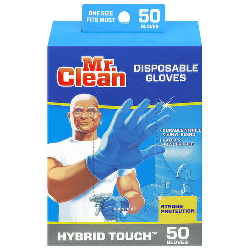 Mr. Clean Hybrid Touch Disposable One Size Fits Most Gloves