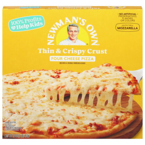 Newman's Own Pizza, Four Cheese, Thin & Crispy Crust