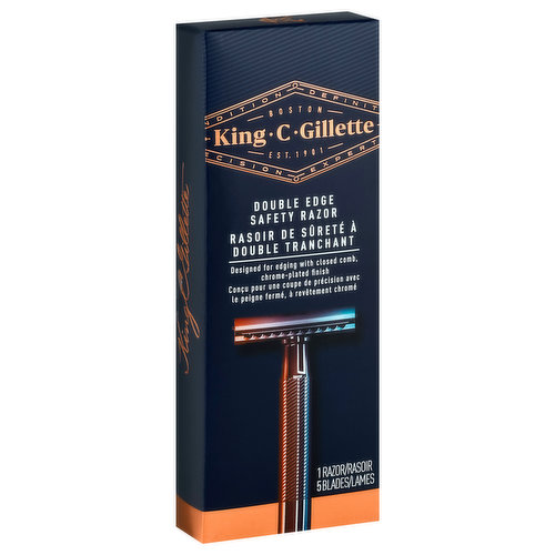 King C Gillette Safety Razor, Double Edge