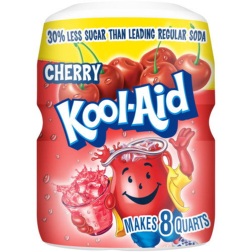 Kool-Aid Sugar-Sweetened Cherry Artificially Flavored Powdered Soft Drink Mix