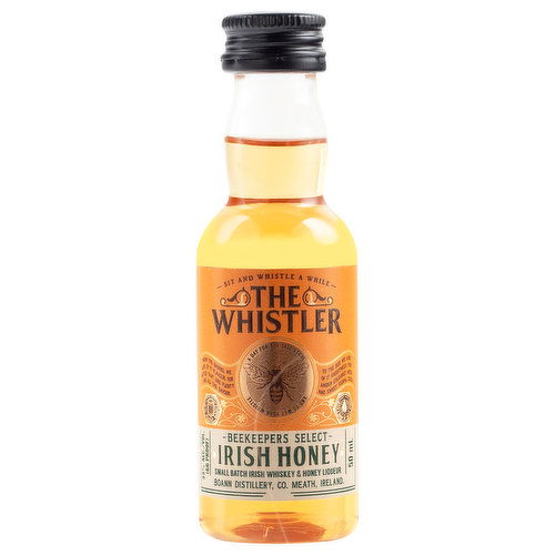 The Whistler Irish Whiskey & Honey Liqueur, Small Batch, Beekeepers Select