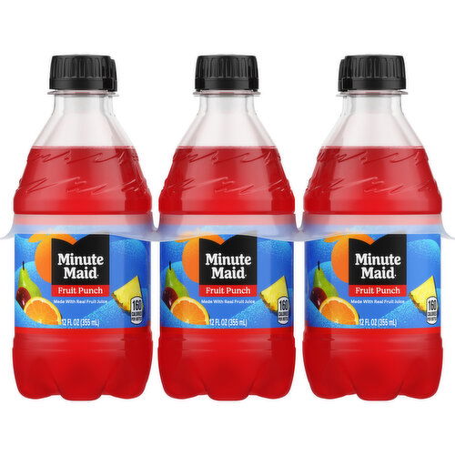 Minute Maid  Fruit Punch Juice Drink Bottles