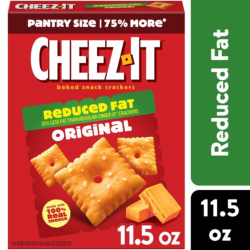 Cheez-It Baked Snack Cheese Crackers, Reduced Fat Original
