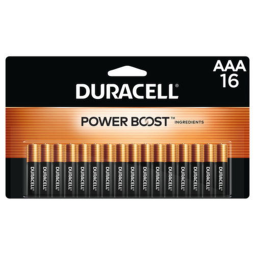 Duracell Power Boost Batteries, Alkaline, AAA, 1.5 V