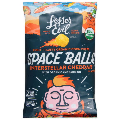 LesserEvil Space Balls, Interstellar Cheddar Flavor