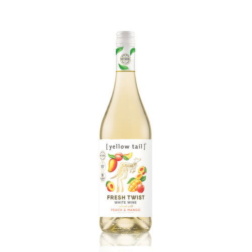 Yellow Tail Fresh Twist White Wine, Peach & Mango