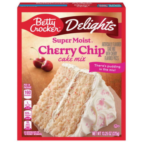 Betty Crocker Delight Super Moist Cherry Chip Cake Mix