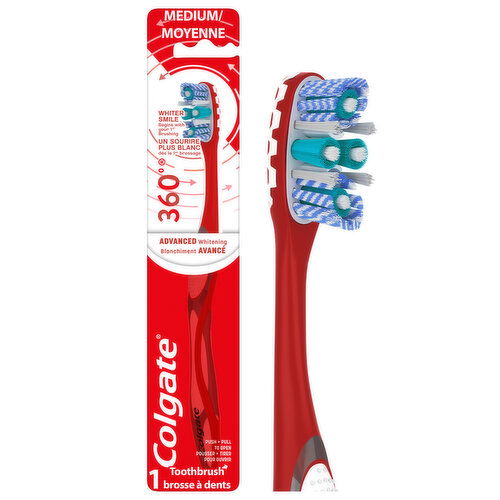 Colgate 360 Advanced Optic White Adult Manual Toothbrush