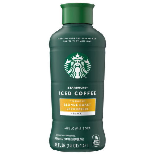 Starbucks Unsweetened Black Blonde Roast Iced Coffee