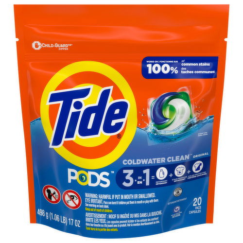 Tide Pods Detergent, Original, Pacs