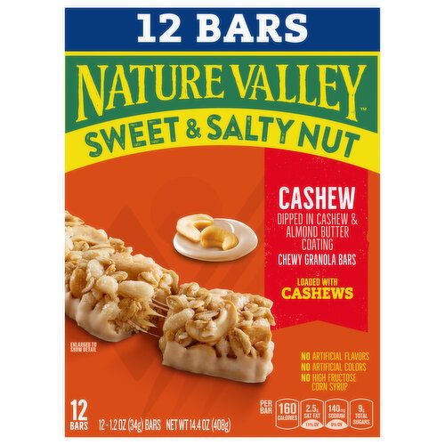 Nature Valley Chewy Granola Bars, Cashew, Sweet & Salty Nut