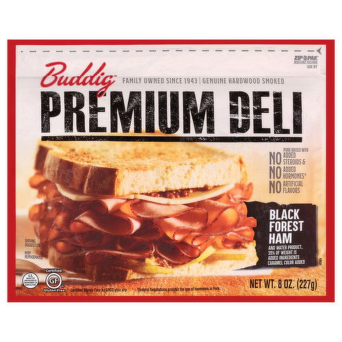 Buddig Premium Deli Ham, Black Forest
