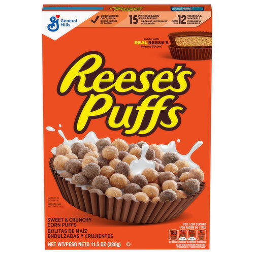 Reese's Puffs Corn Puffs, Sweet & Crunchy