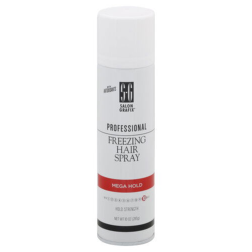 Salon Grafix Professional Hair Spray, Freezing, Mega Hold