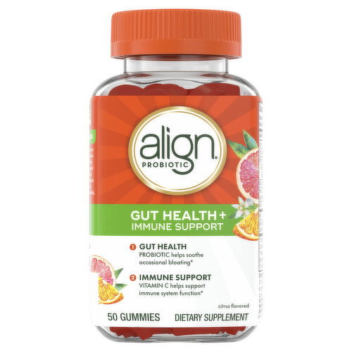 Align Immunity Align Probiotic, Gut Health & Immune Support Gummies, 50ct