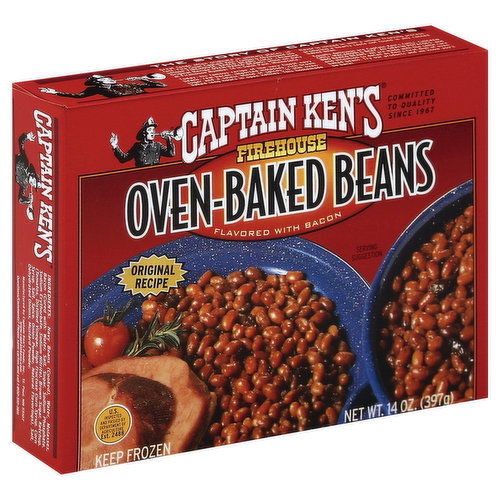 Captain Kens Oven-Baked Beans, Original Recipe, Firehouse