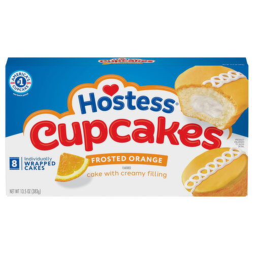 Hostess Frosted Orange Cupcakes