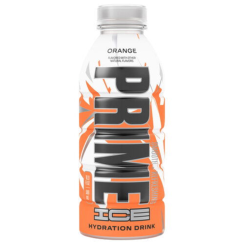 Prime Hydration Drink, Orange, Smooth + Refreshing, Ice