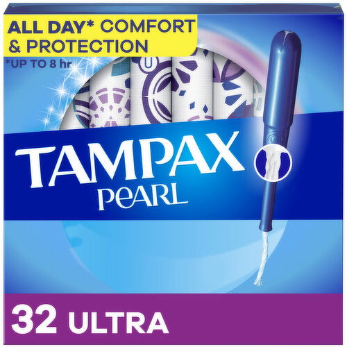 Tampax Pearl Tampons with LeakGuard Braid, Ultra