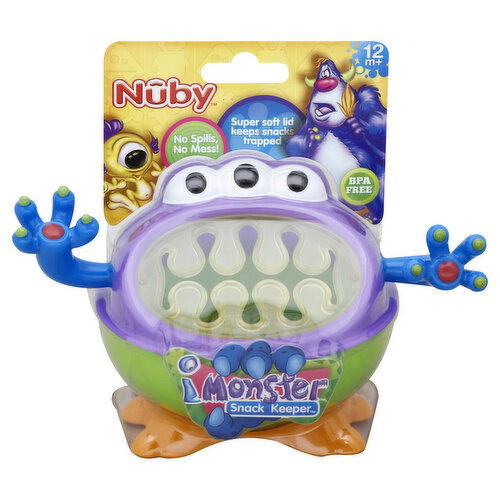 Nuby Snack Keeper, Monster, 12m+