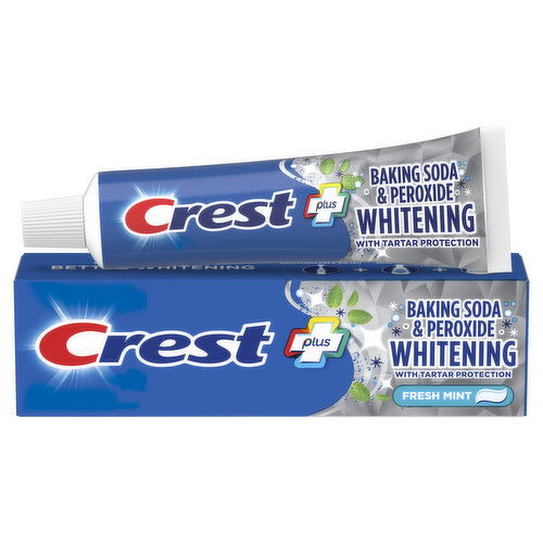 Crest Whitening Baking Soda & Peroxide Whitening Toothpaste, Fresh Mint