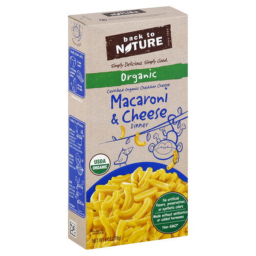 Back To Nature Macaroni & Cheese Dinner, Organic