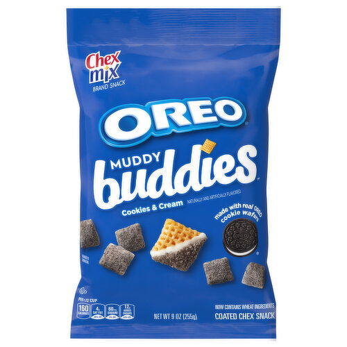 Chex Mix Muddy Buddies Coated Cookies & Cream Chex Snack