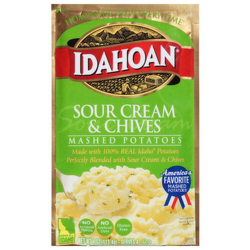 Idahoan Mashed Potatoes, Sour Cream & Chives