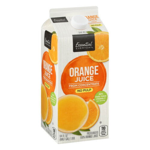 Essential Everyday Juice, Orange, No Pulp