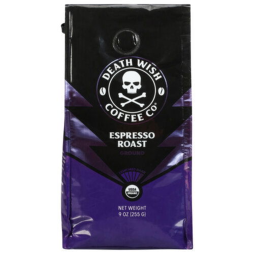 Death Wish Coffee Co Coffee, Ground, Espresso Roast