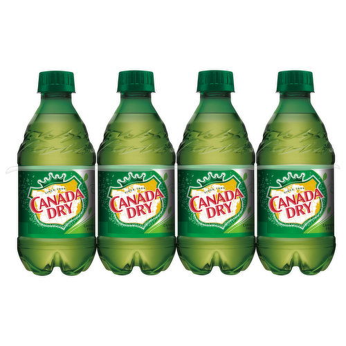 Canada Dry Ginger Ale, Caffeine Free, 8 Pack