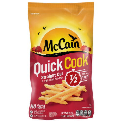 McCain McCain Quick Cook Straight French Fries, 20 OZ (Frozen Potatoes)