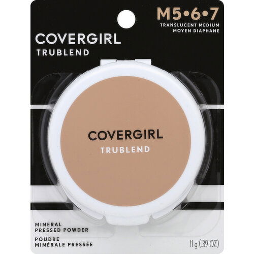 CoverGirl TruBlend Pressed Powder, Mineral, Translucent Medium, m5-6-7