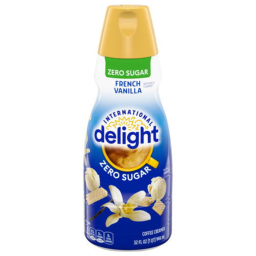 International Delight Coffee Creamer, Zero Sugar, French Vanilla