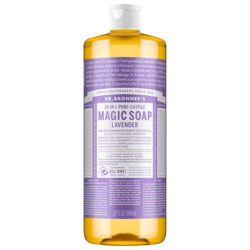 Dr. Bronner's 18-in-1 Pure-Castile Lavender Magic Soap
